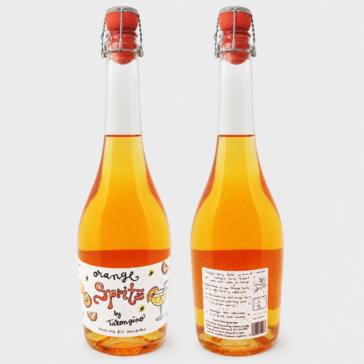 Orange spritz + etiqueta